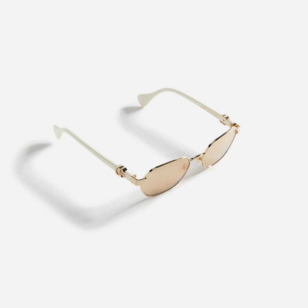 Gucci Metal Oval 56 Frame - White