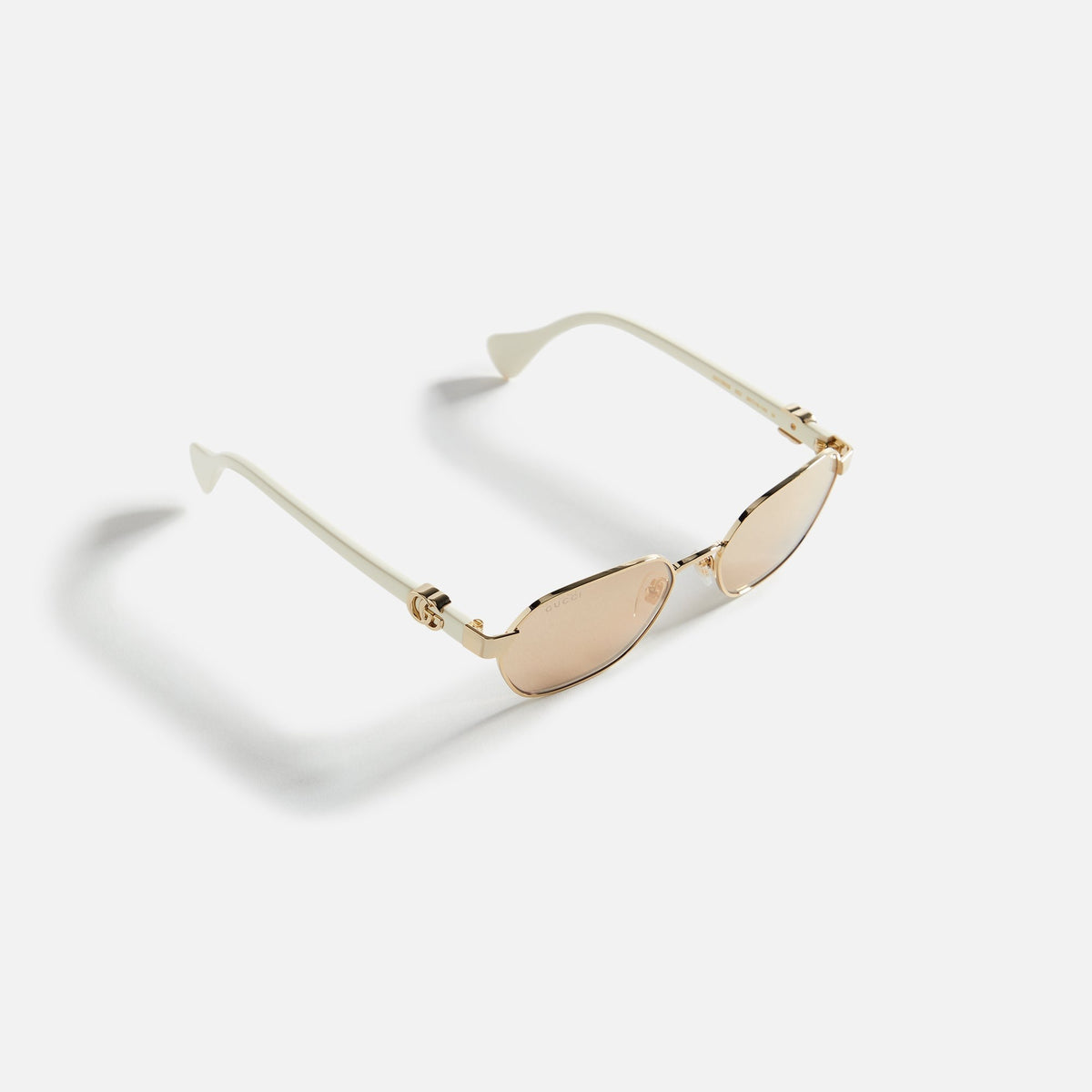 Gucci Metal Oval 56 Frame - White