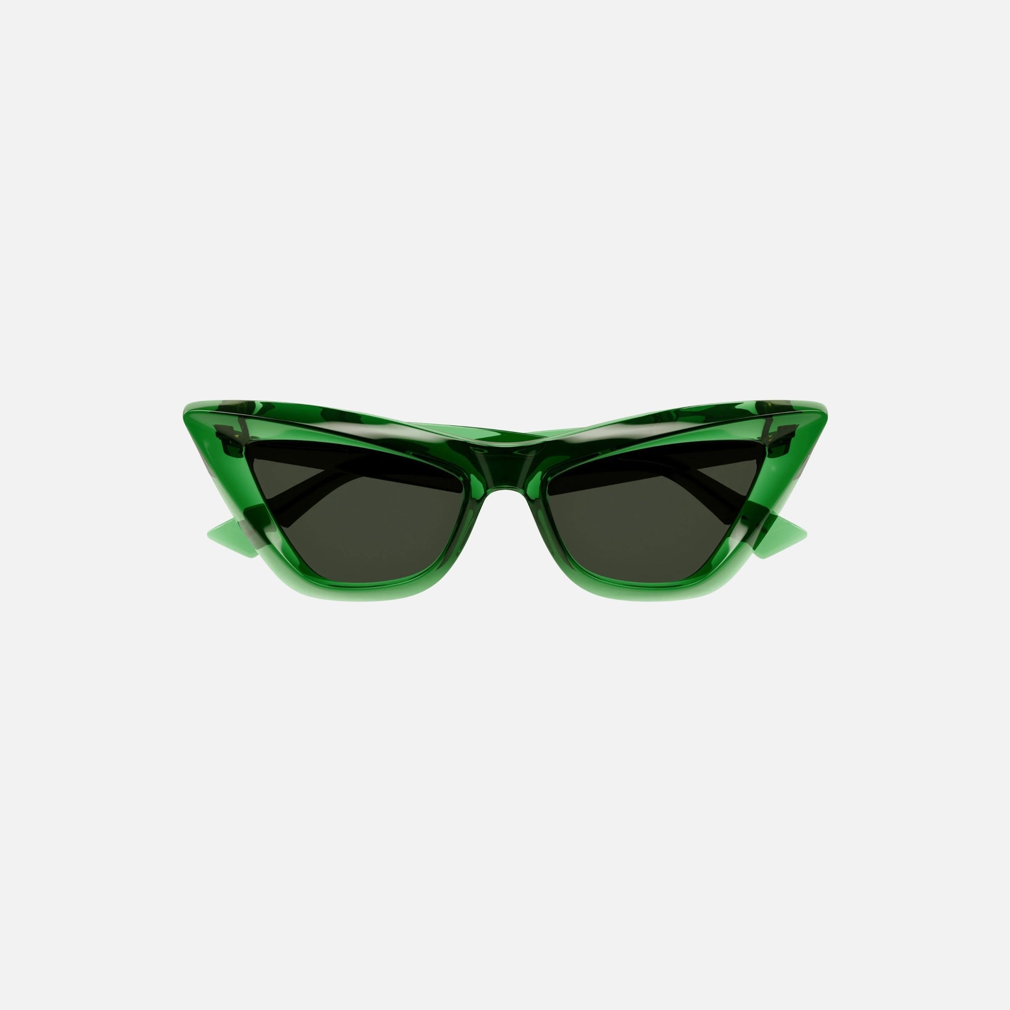 Bottega Veneta Acetate Cat Eye Frame - Transparent Green