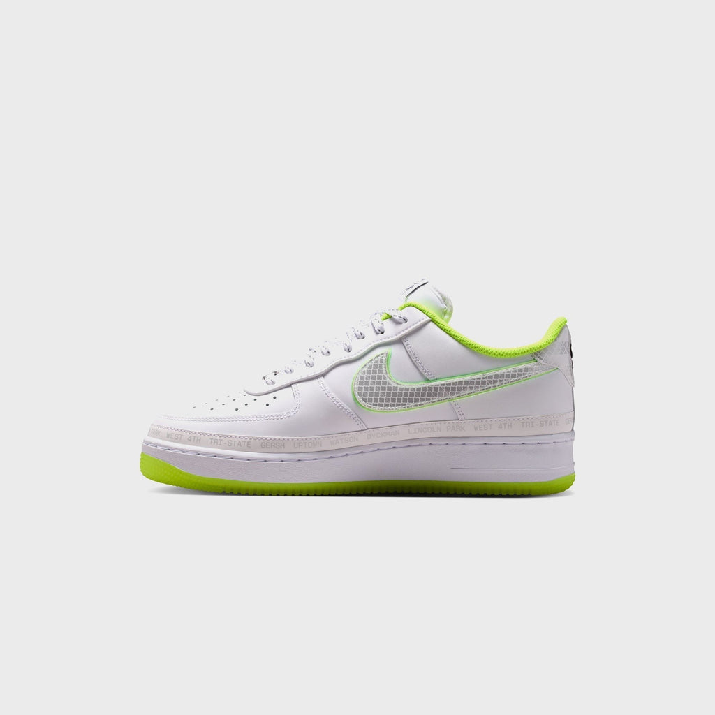 Nike Air Force 1 '07 - White / White / Barely Volt / Black