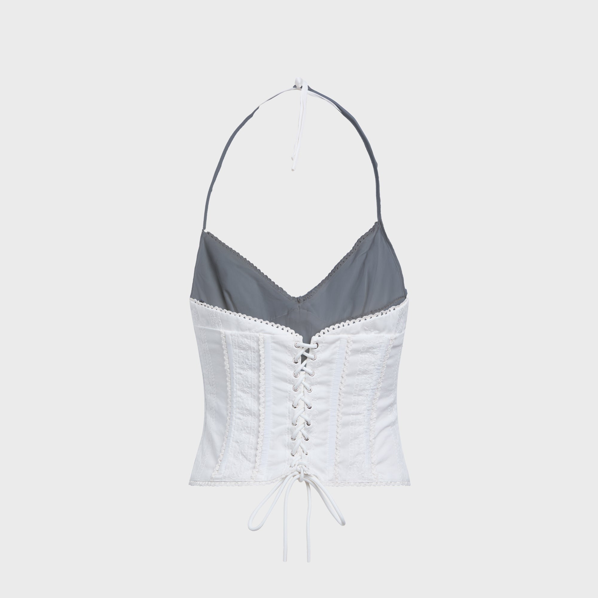 GUIZIO Marini Corset Top - White