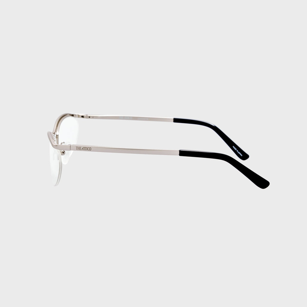 The Attico Charlotte Optical Sunglasses - Matte Silver