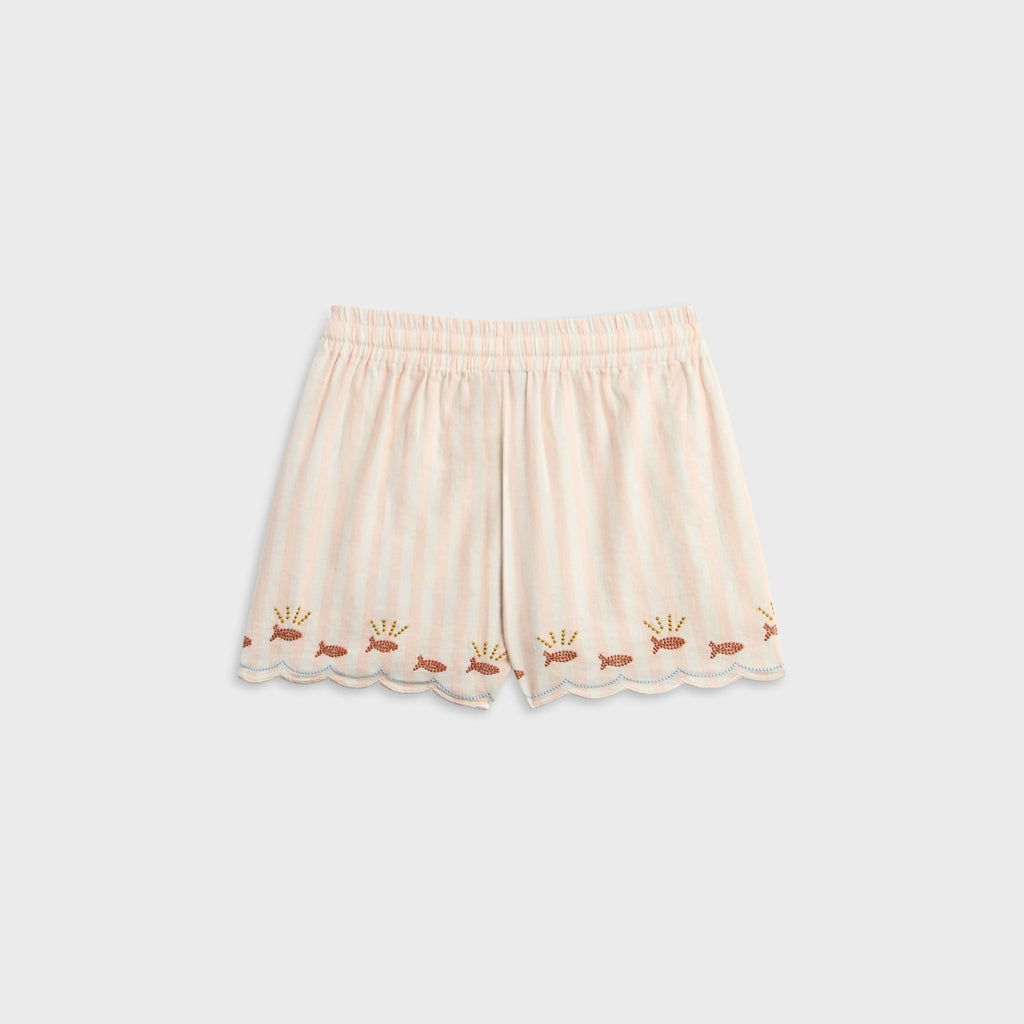 Kith Kids Embroidered Michla Camp Short - Sahara