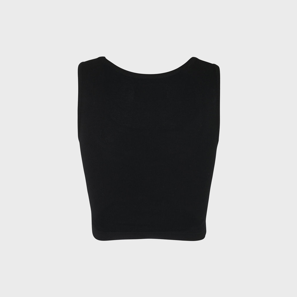 Vivienne Westwood Cropped Rib Vest Top - Black