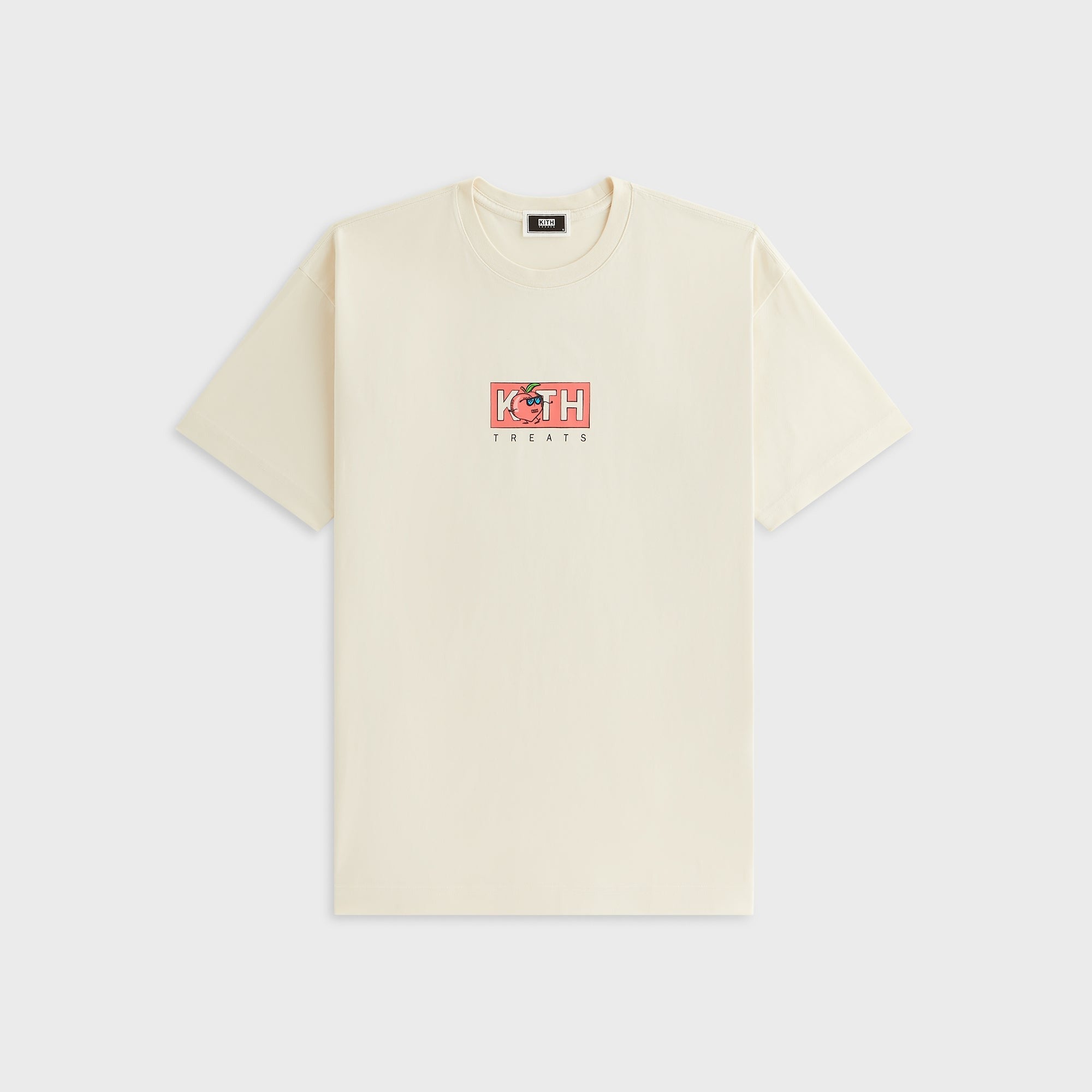 Kith Treats Peach Classic Logo Tee - Sandrift