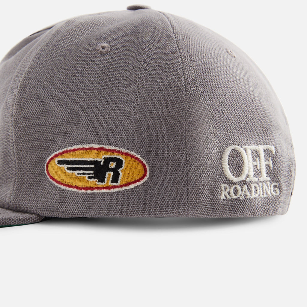 Rhude Rally Washed Canvas Hat - Elephant