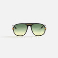 Vintage Frames Lucky Black Acetate - Green Yellow Gradient