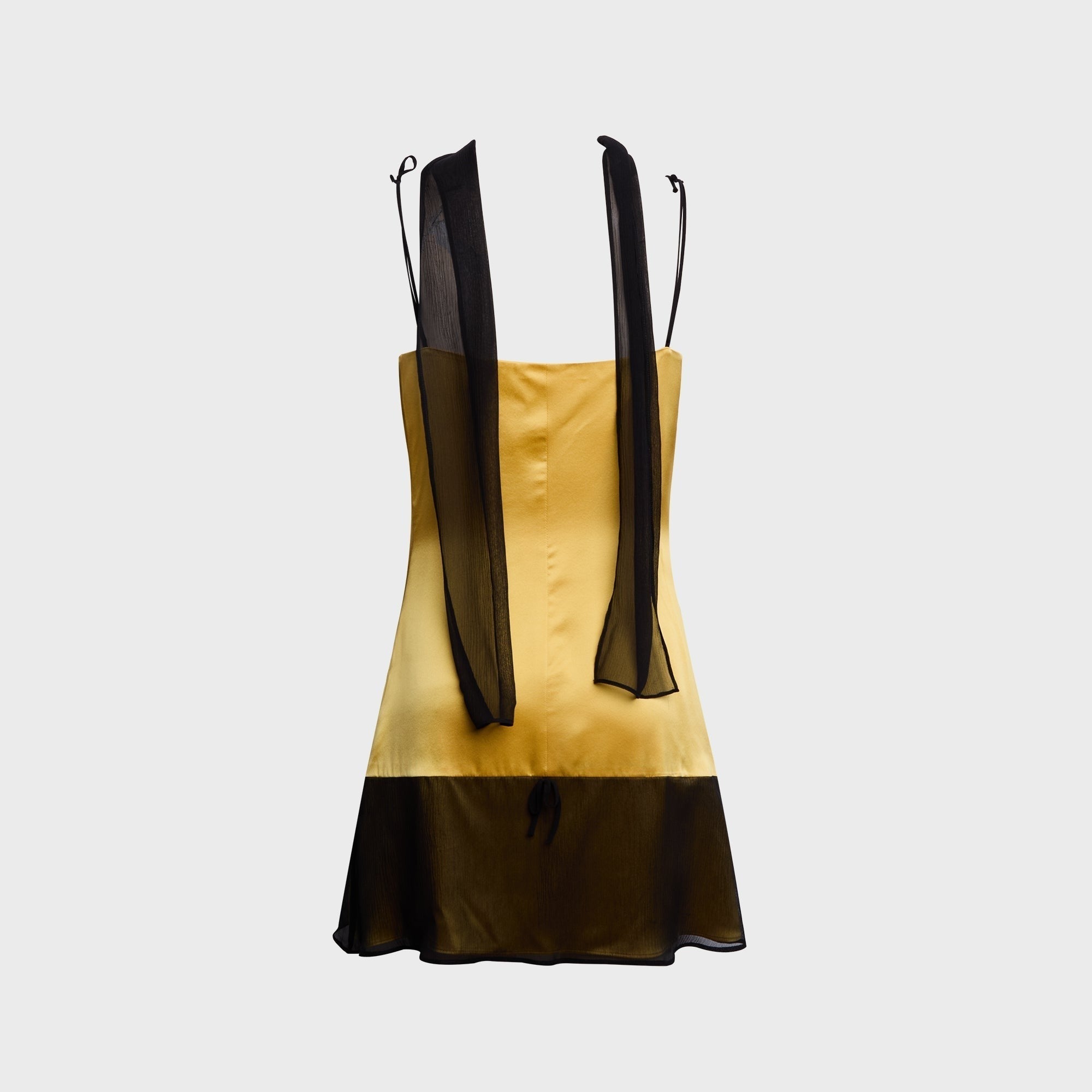 Buci Chinchilla Mini Dress - Honey / Black
