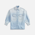 The Attico Short Coat - Sky Blue
