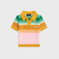 Kith Kids Striped Cropped Polo - Midsummer