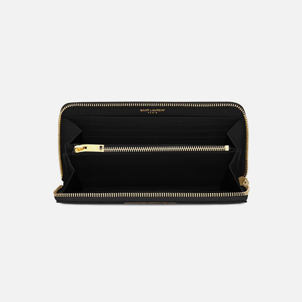 Saint Laurent YSL (117Y) Mono Wallet - Nero