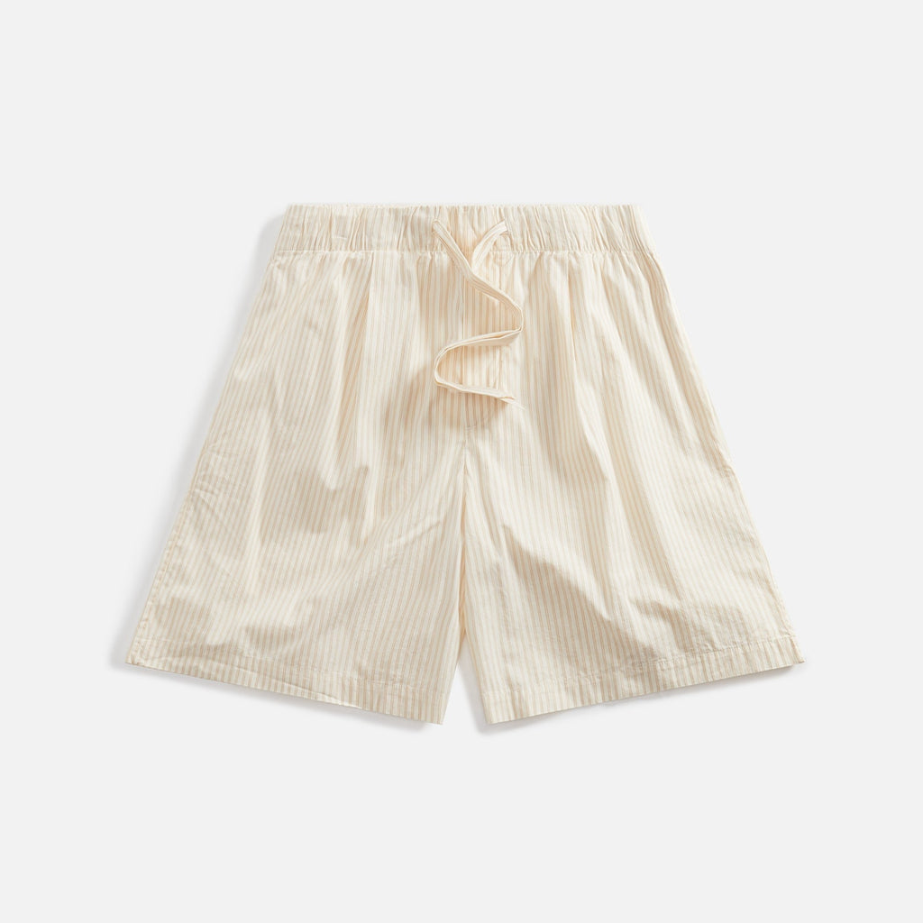 Tekla Short Pleat - Wheat Stripes