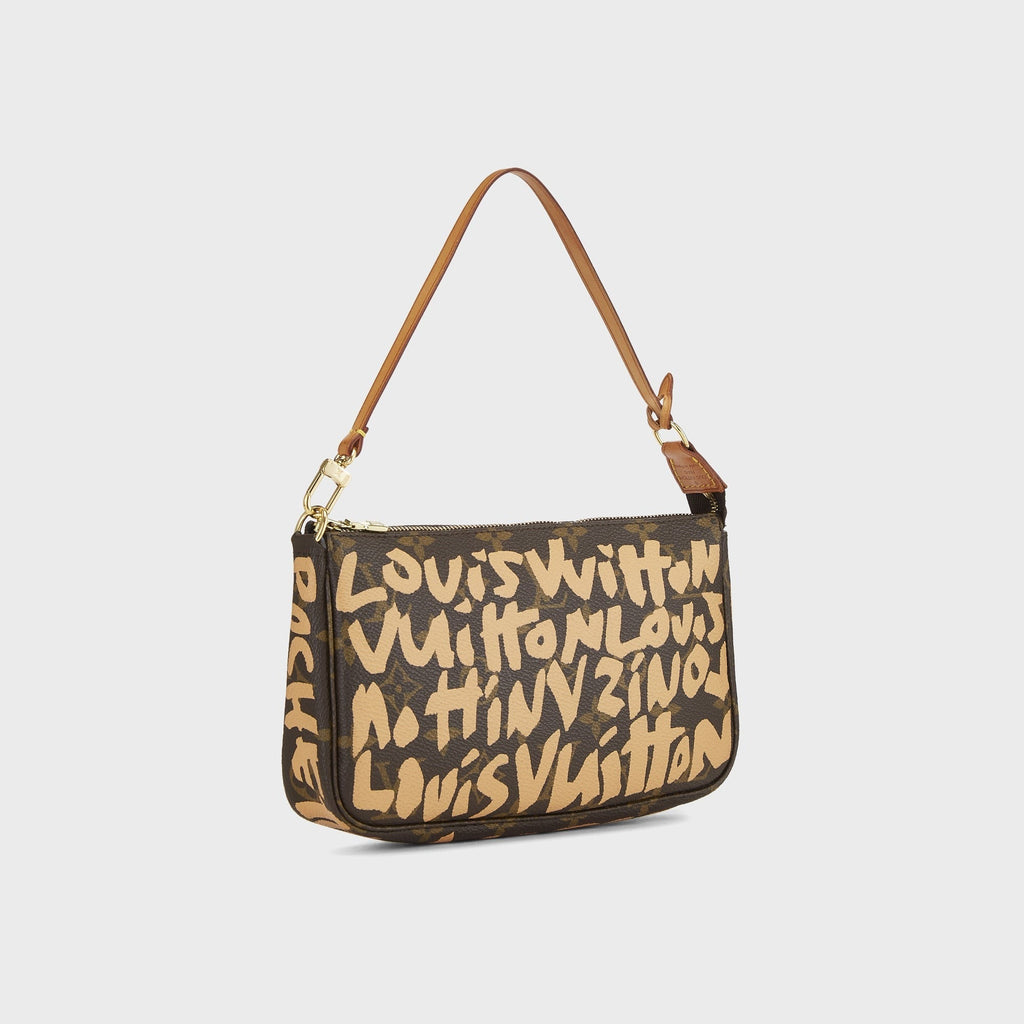 WGACA Louis Vuitton x Stephen Sprouse Orange Monogram Graffiti Pochette Accessoires - Brown