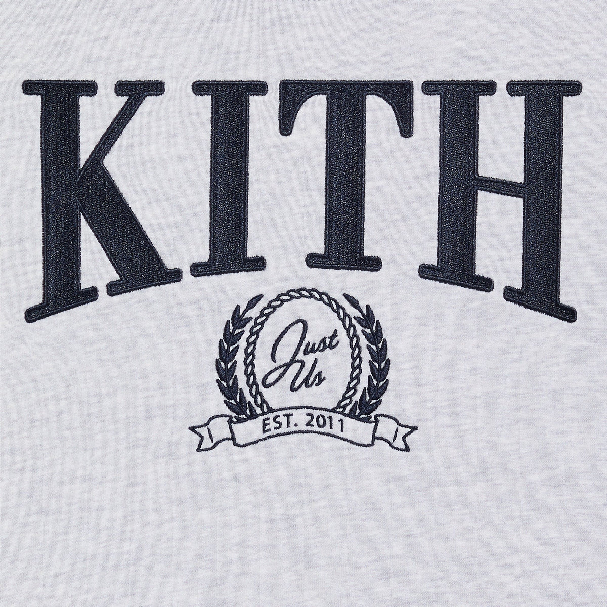 Kith Kids Collegiate Nelson Crewneck - Light Heather Grey - PH