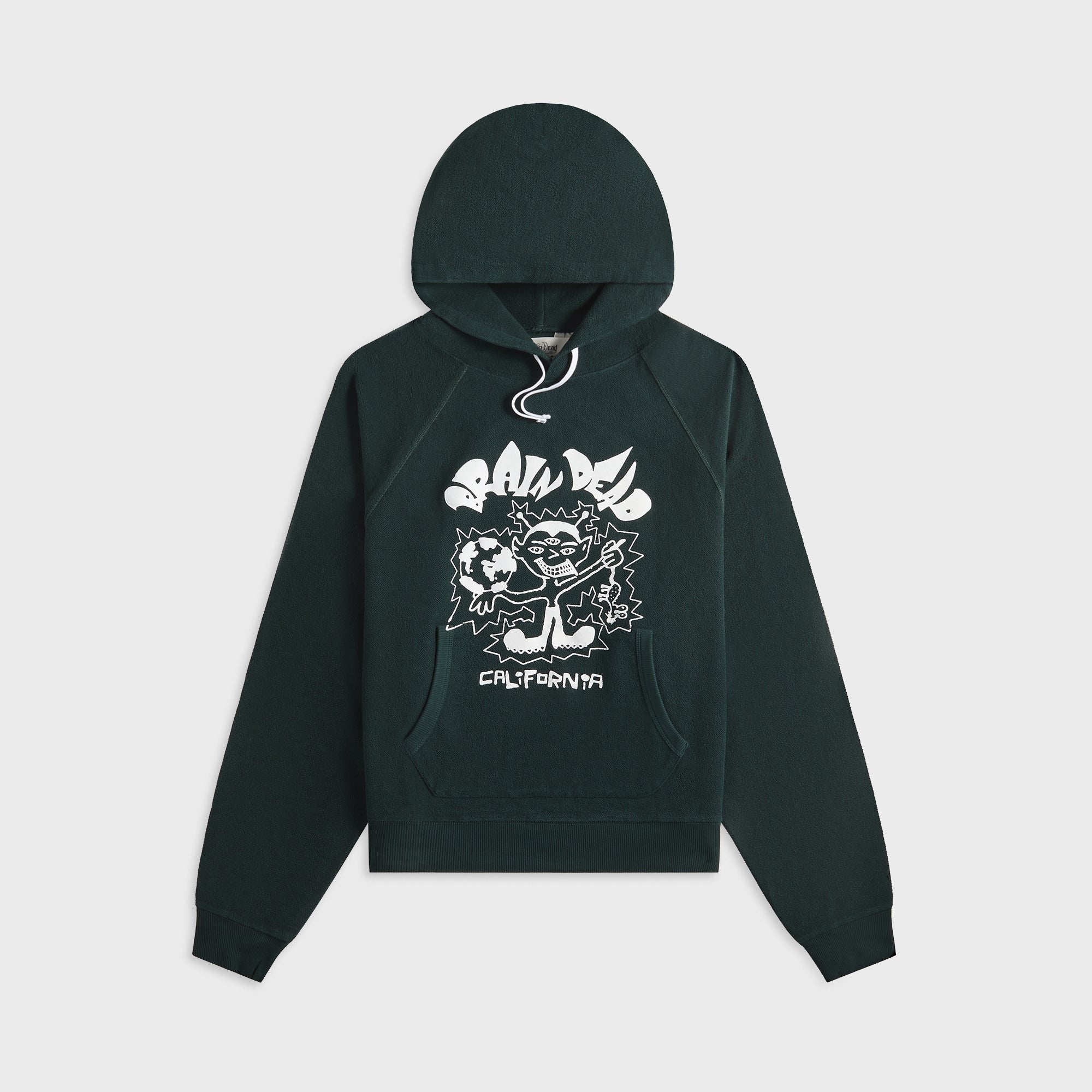 Brain Dead Global Shock Hoodie - Forest Green