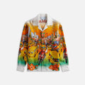 Casablanca Cuban Collar Long Sleeve Shirt - Traffic