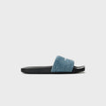 Alexander Wang Crystal Denim AW Pool Slide - Vintage Medium Indigo