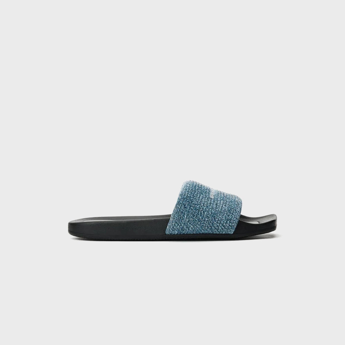Alexander Wang Crystal Denim AW Pool Slide - Vintage Medium Indigo