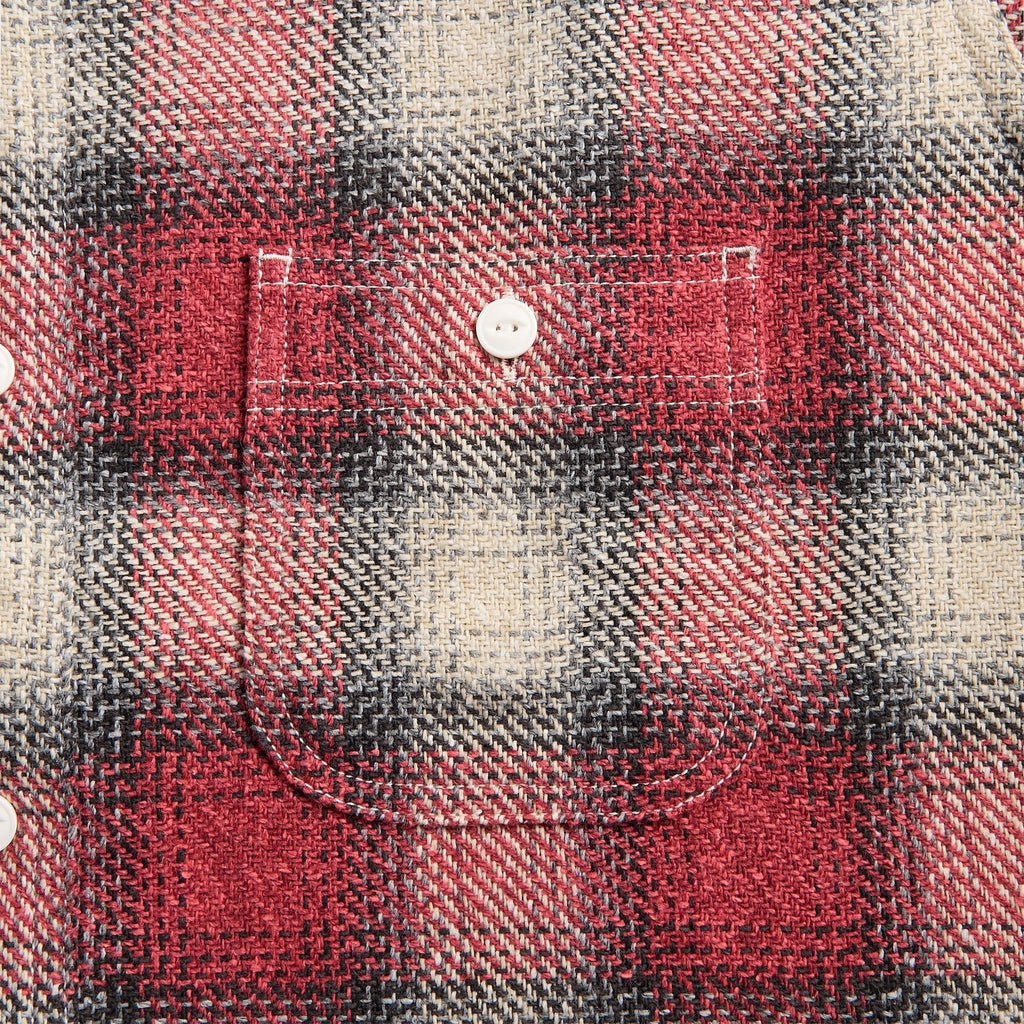 South2 West8 TC Jazz Nep Plaid Work Shirt - Red