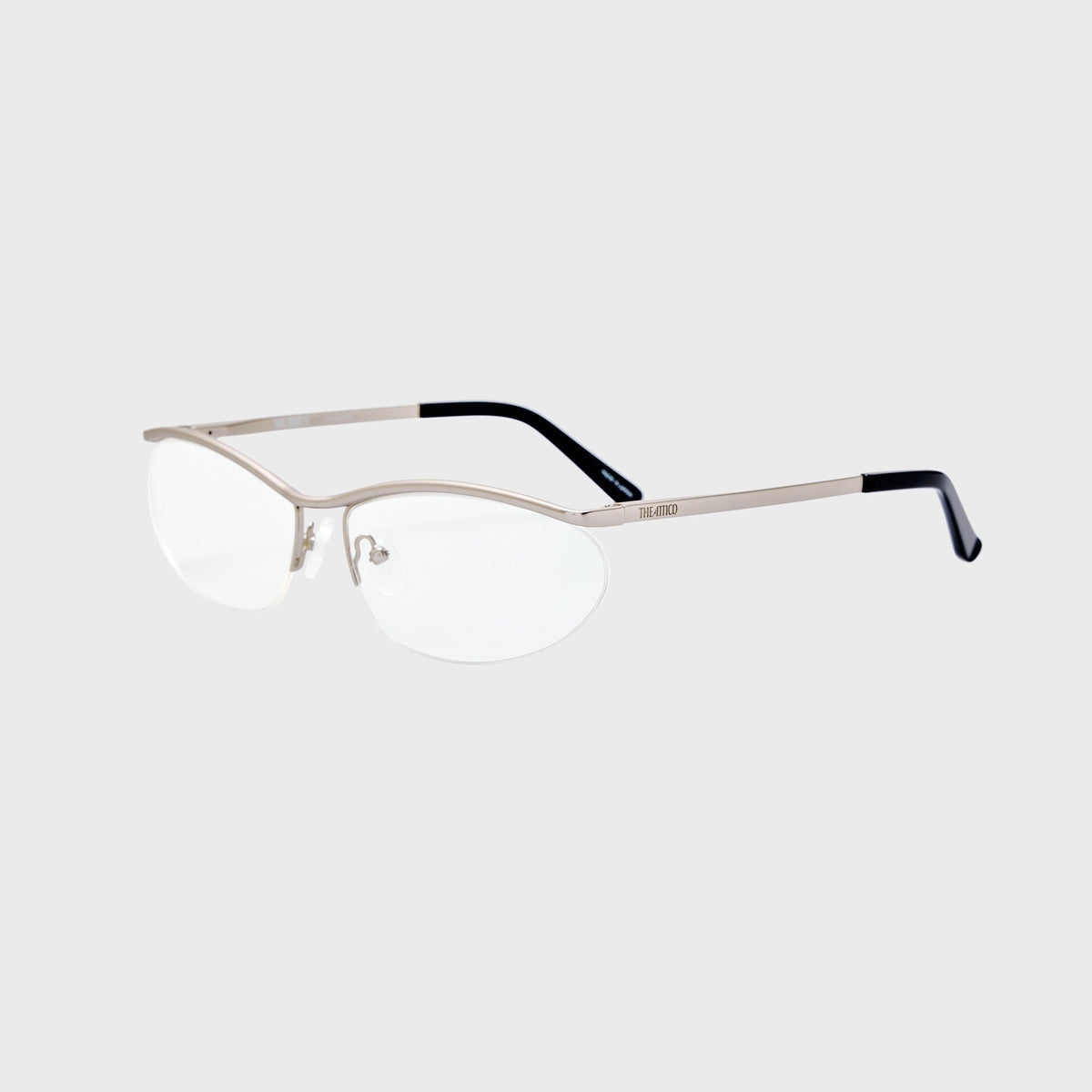 The Attico Charlotte Optical Sunglasses - Matte Silver