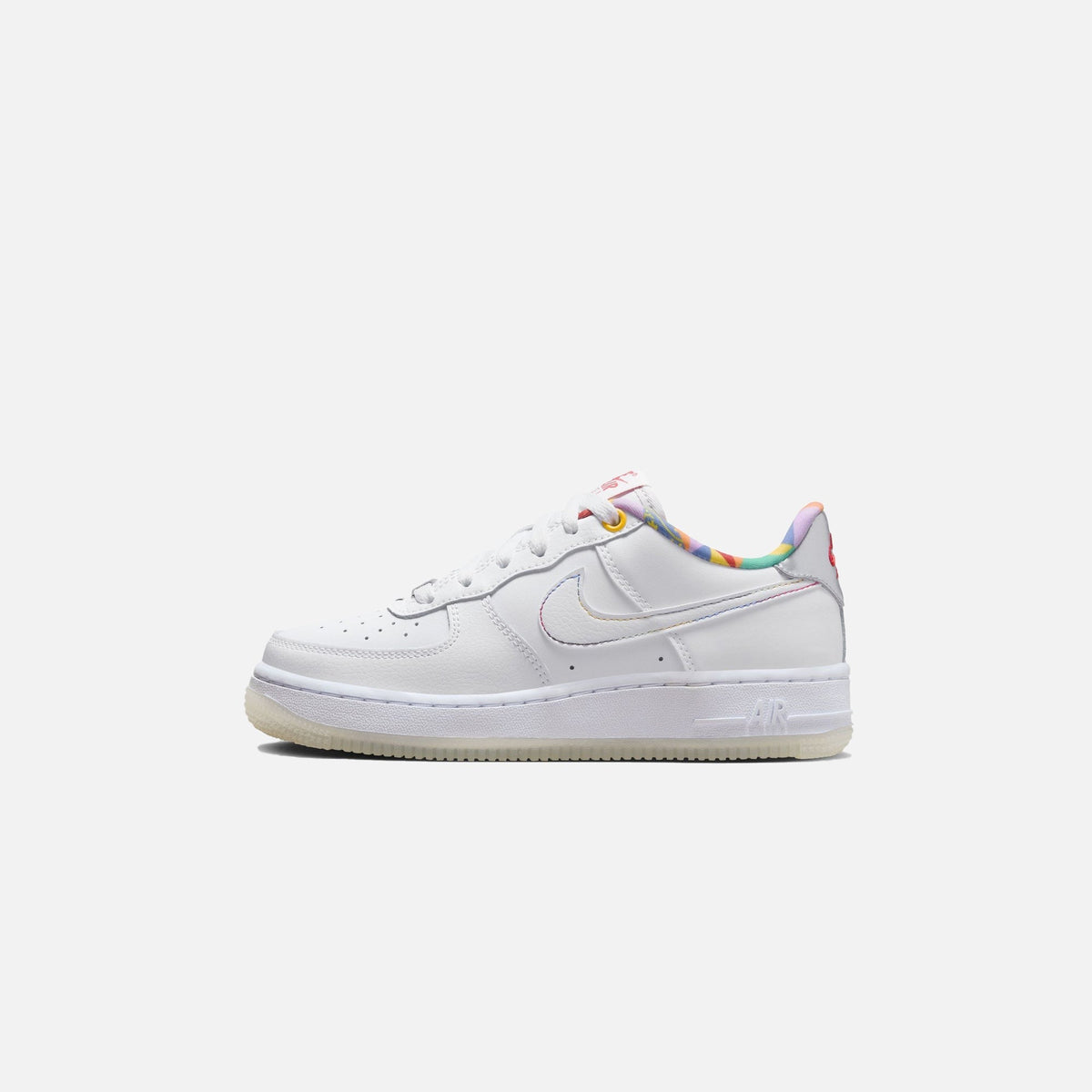 Nike GS Air Force 1 LV8 - White / Midnight Navy