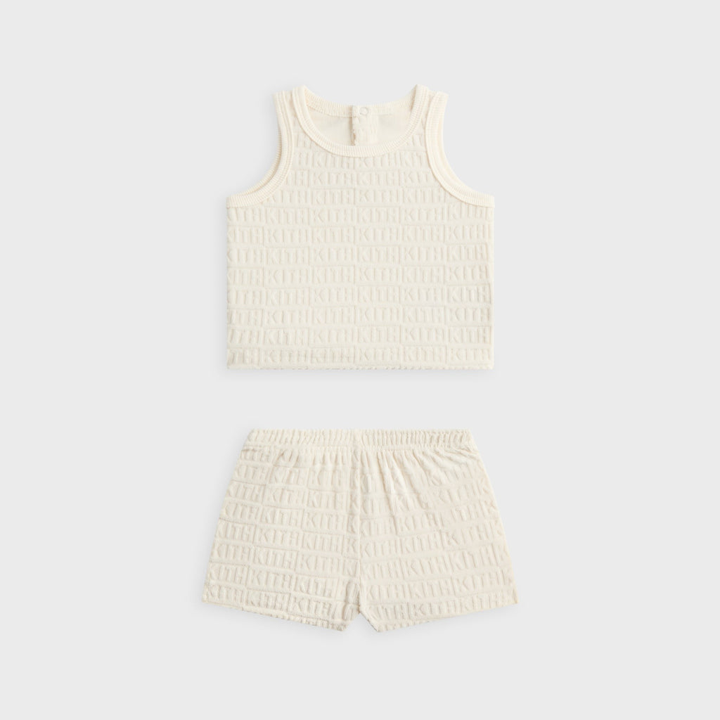 Kith Baby Monogram Terry Tank Set - Silk