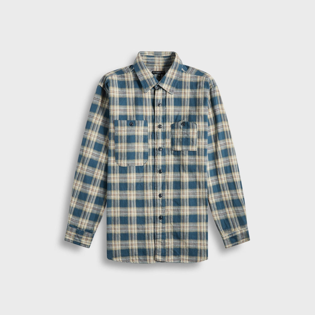 Engineered Garments Work Plaid Jacquard Shirt - Navy