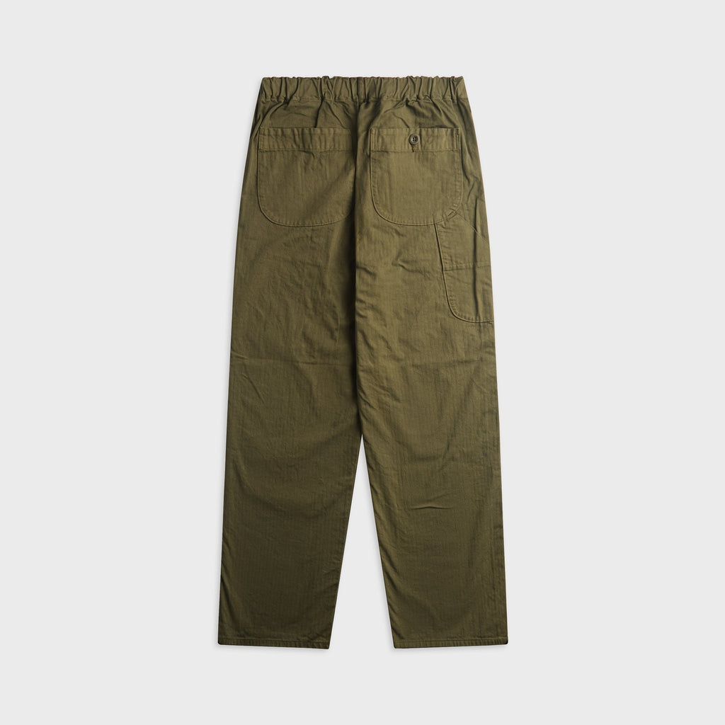 orSLOW Wide Fit French Work Pant - Army Green