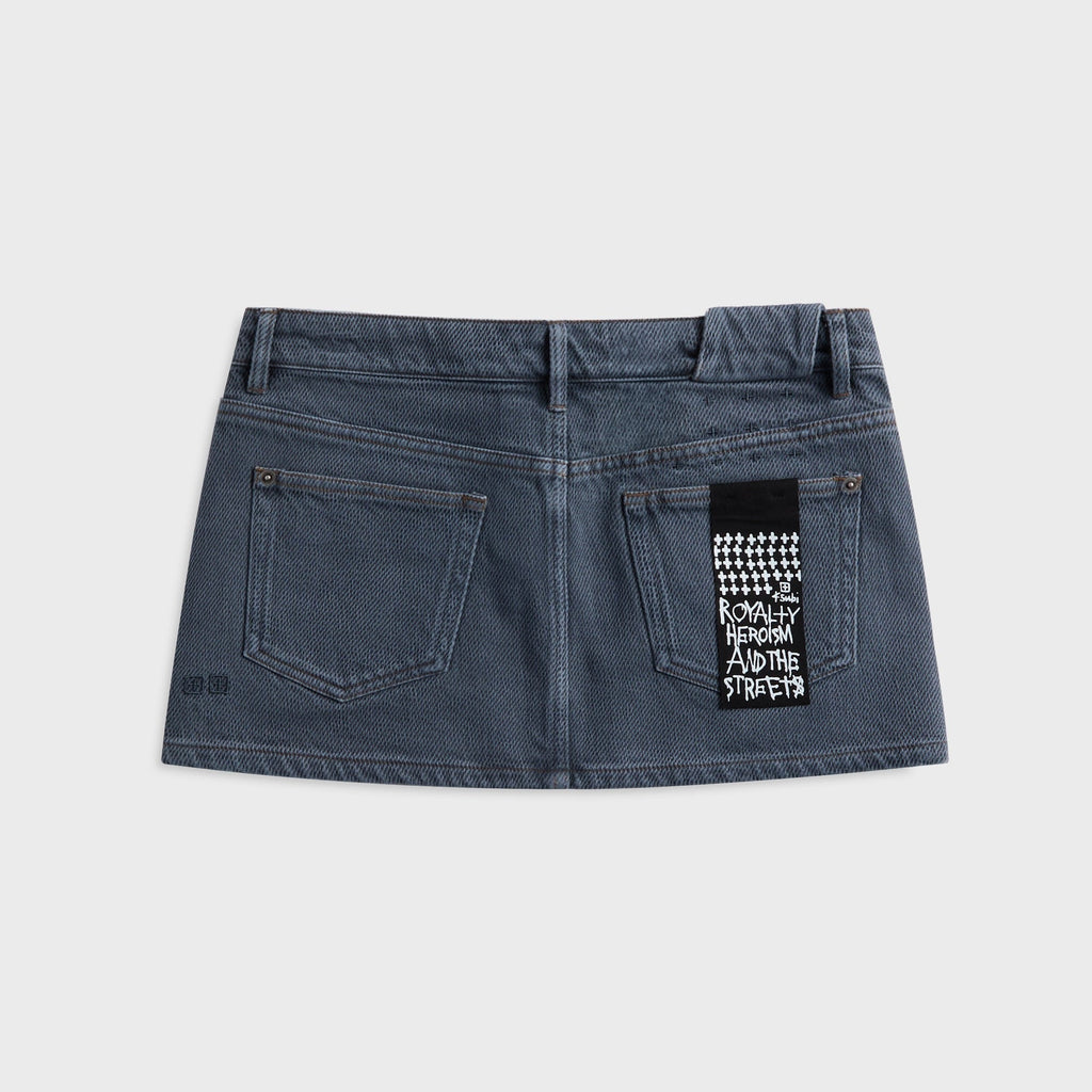 Ksubi Micro Mini Skirt - Exposed Mirage Blue