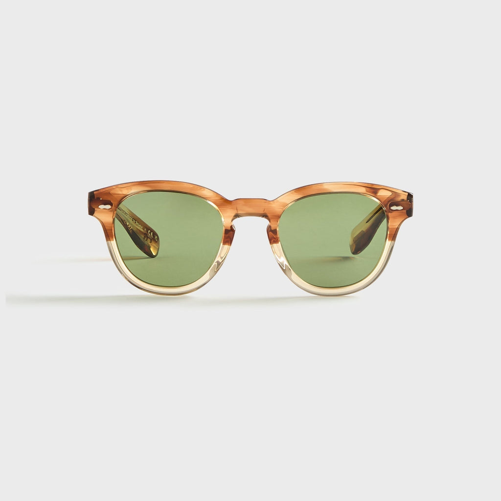 Oliver Peoples Cary Grant Sunglasses - Honey VSB / Green C