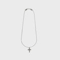 Emanuele Bicocchi Beaded Chain with Notre Dame Cross - Silver