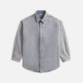Acne Studios Setar Monogram Unisex Denim Shirt - Blue / Beige
