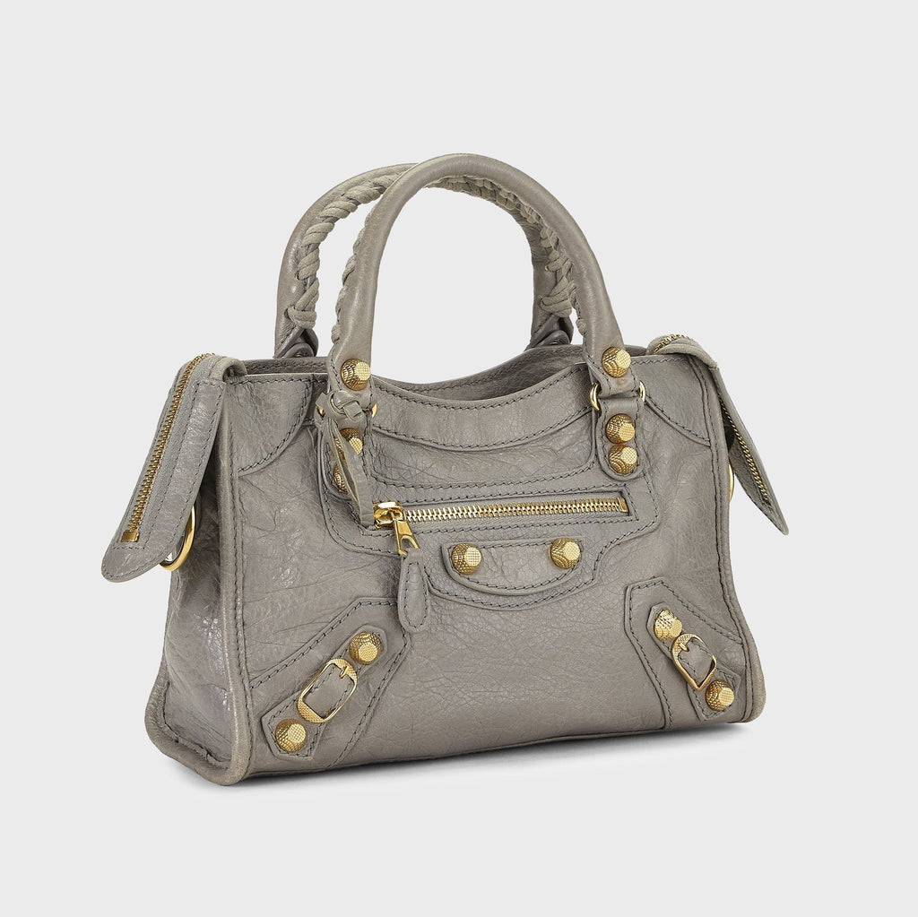 WGACA Balenciaga Agneau Giant 12 City Mini Bag - Grey