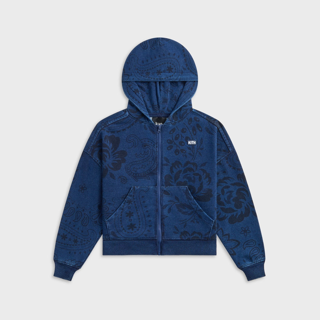 Kith Kids Full Zip Hoodie - Dark Indigo