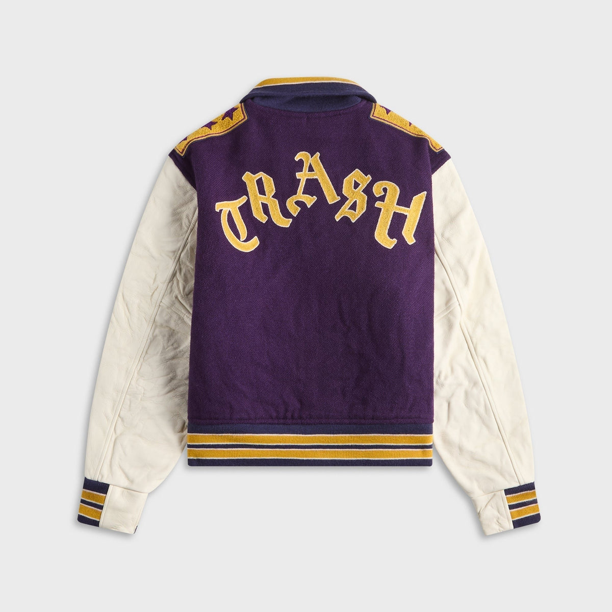 Needles Lettered Wool Melton Jacket - Purple