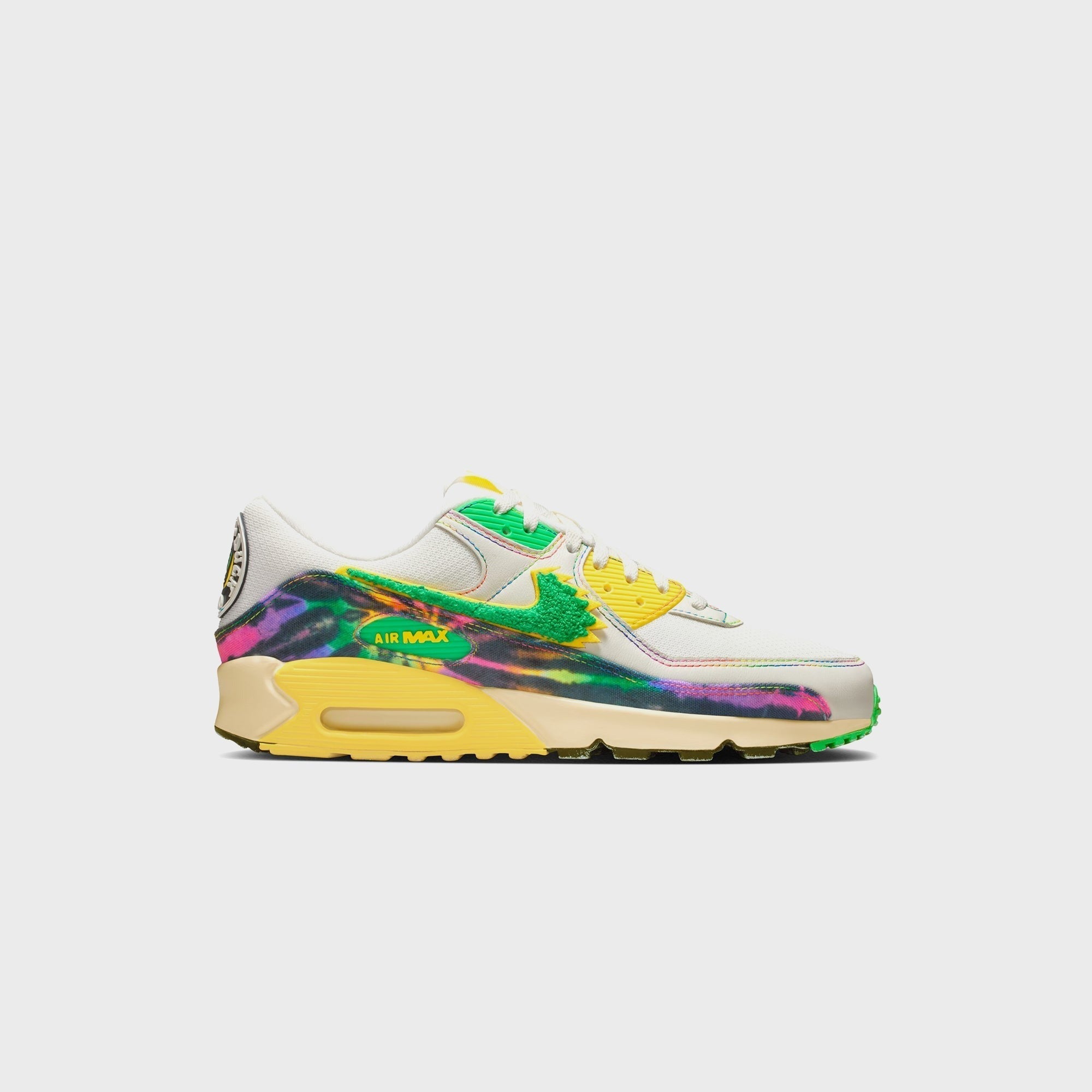 Nike x The Grateful Dead x University of Oregon Air Max 90 - Sail / Green Shock / Yellow Strike
