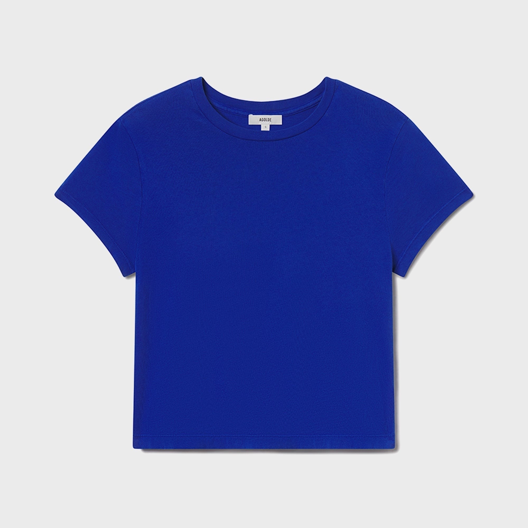Agolde Adine Shrunken Tee - Cobalt