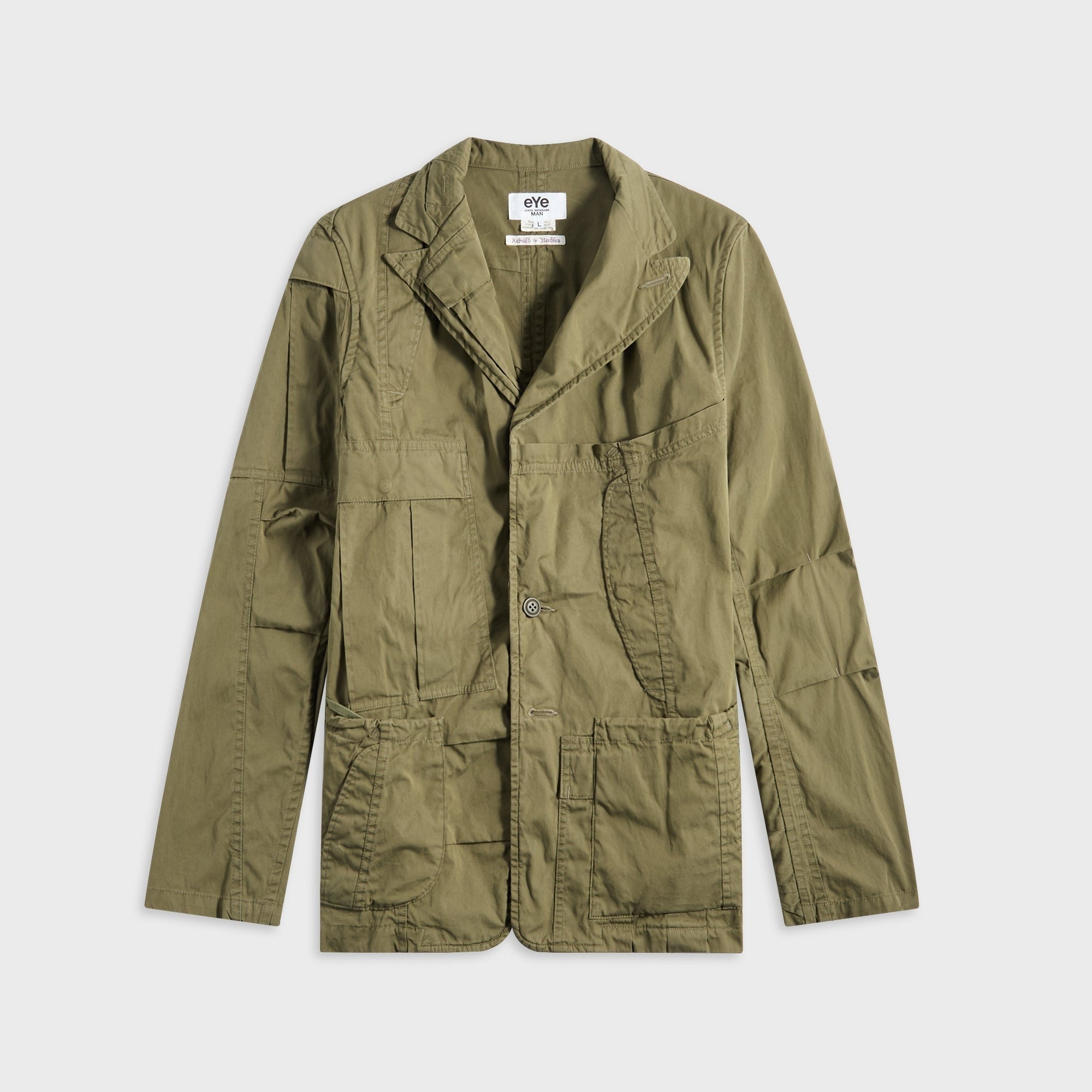 Junya Watanabe MAN x Needles Cotton Nylon Oxford Jacket - Green