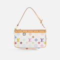 WGACA Louis Vuitton Pochette - White / Multi