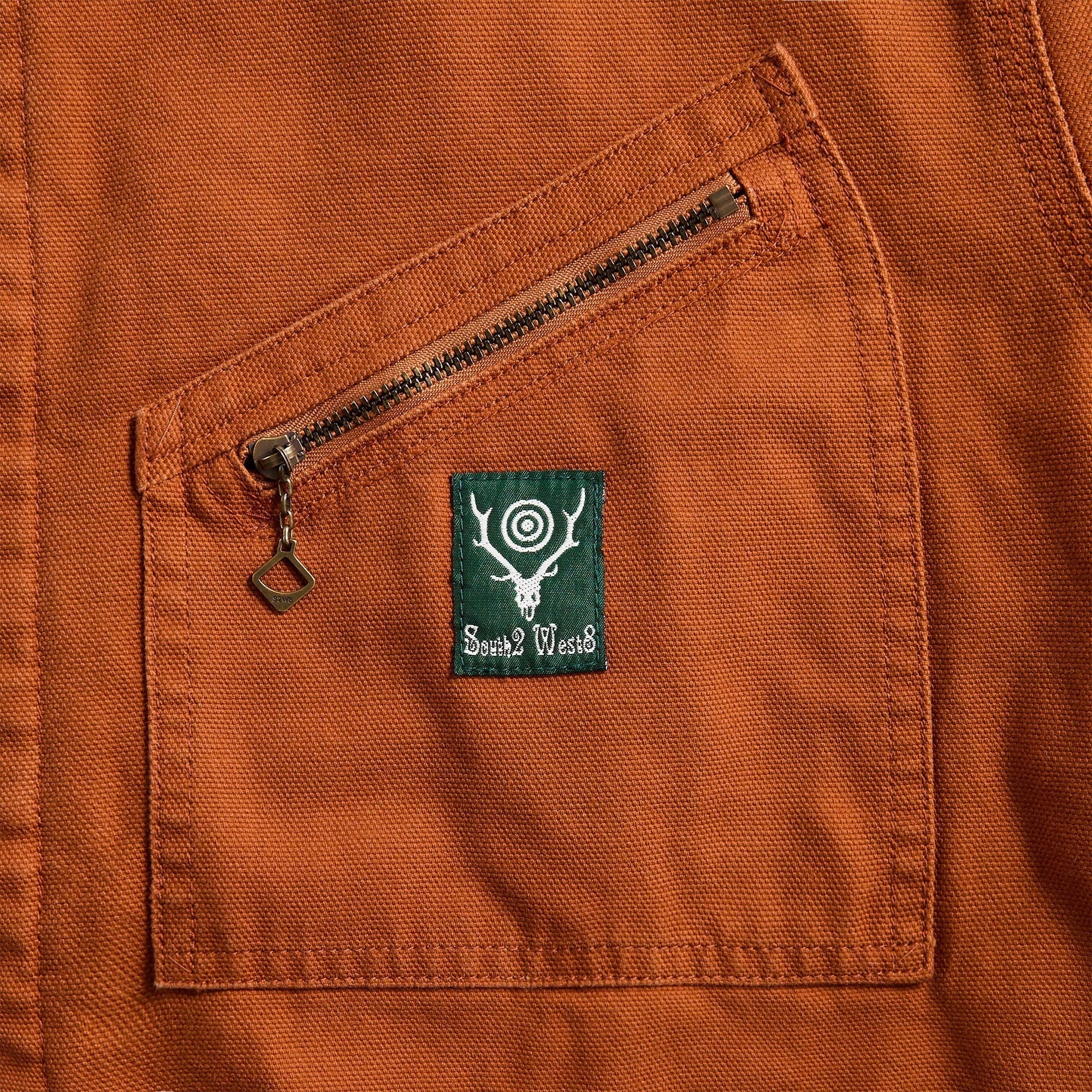 South2 West8 11.5oz Cotton Canvas Work Jacket - Brick