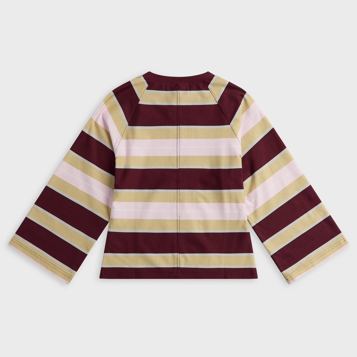 EB Denim Kingsley Top - Burgundy / Soft Pink Stripe