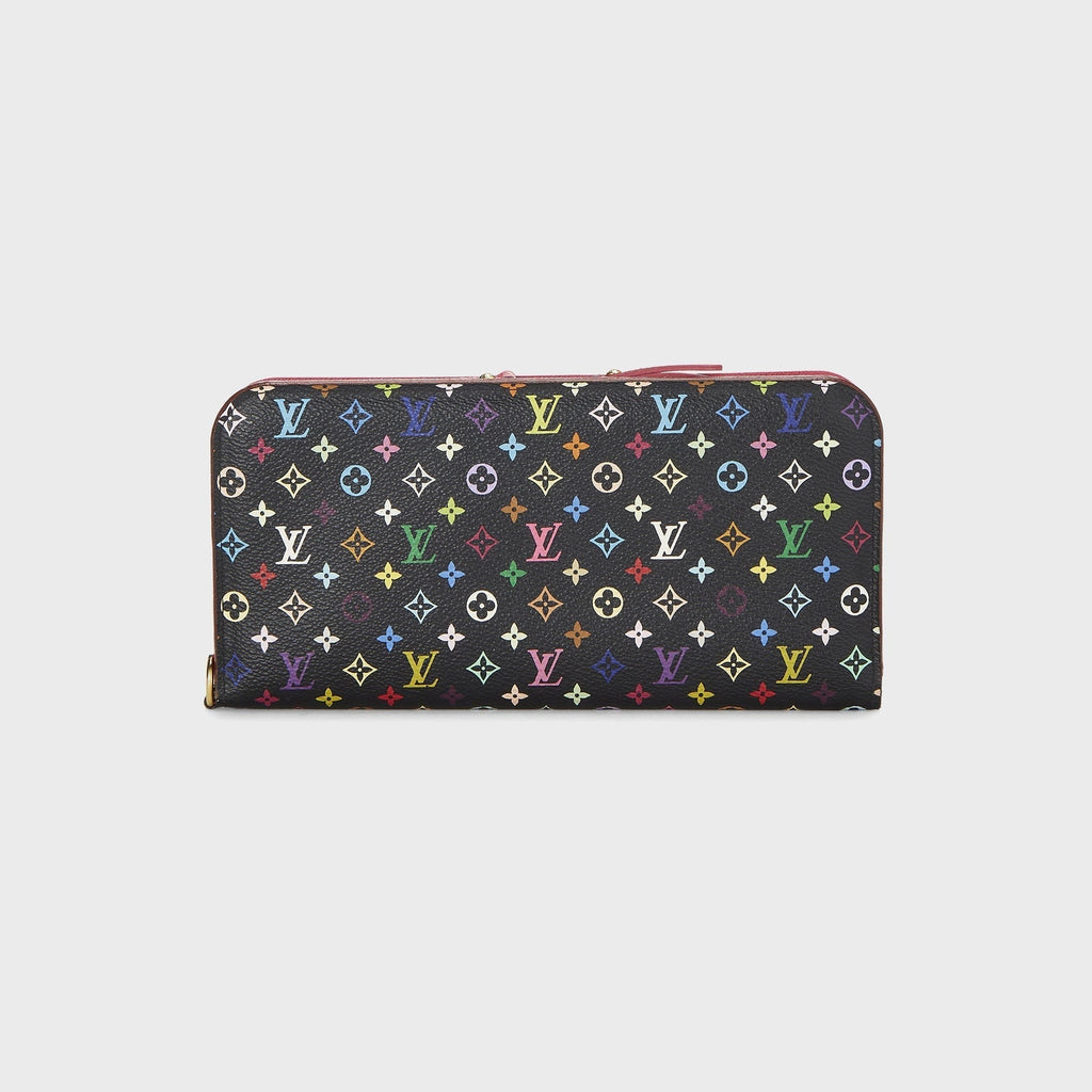 WGACA Louis Vuitton x Takashi Murakami Monogram Zippy Wallet - Black / Multi