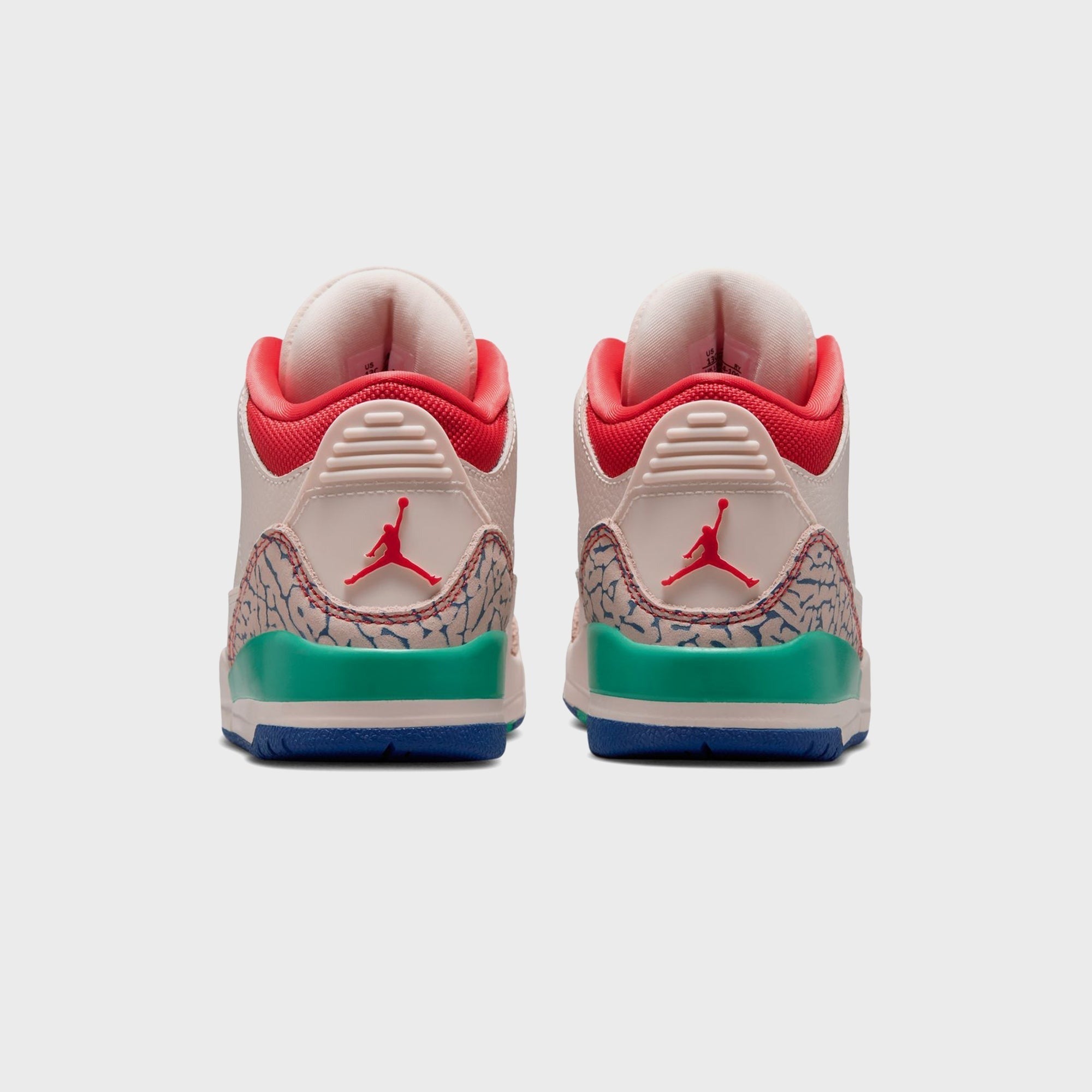 Jordan PS Jordan 3 Retro - Chalk / True Blue / Kinetic Green / Track Red