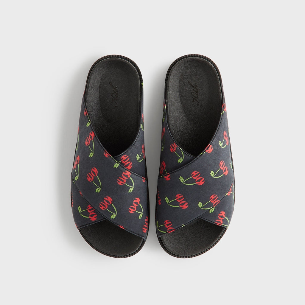 Kith Women Cherry Criss Cross Slides - Black