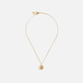 WGACA Dior Crystal CD Oval Necklace - Gold