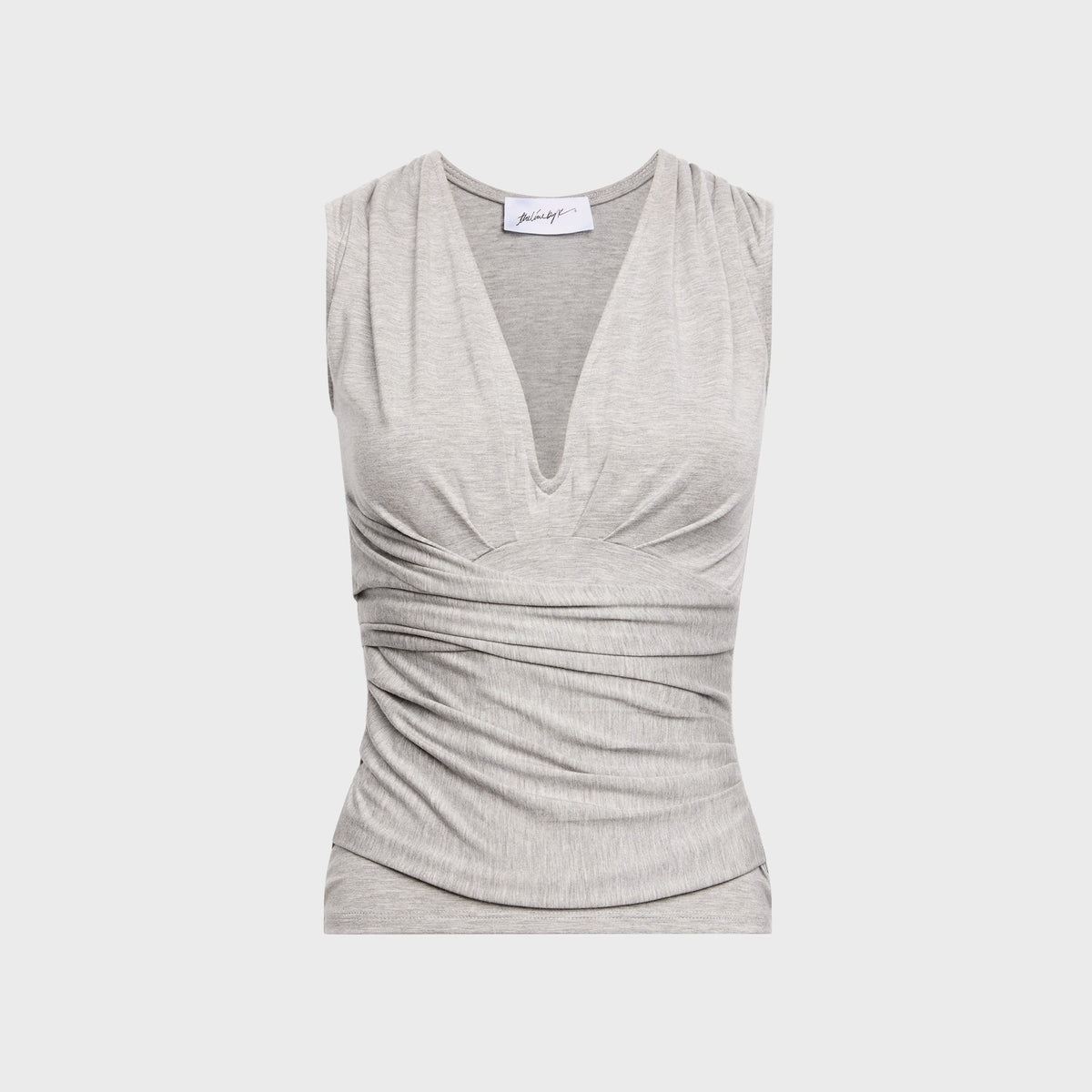 The Line by K Sunnery Top - Heather Grey