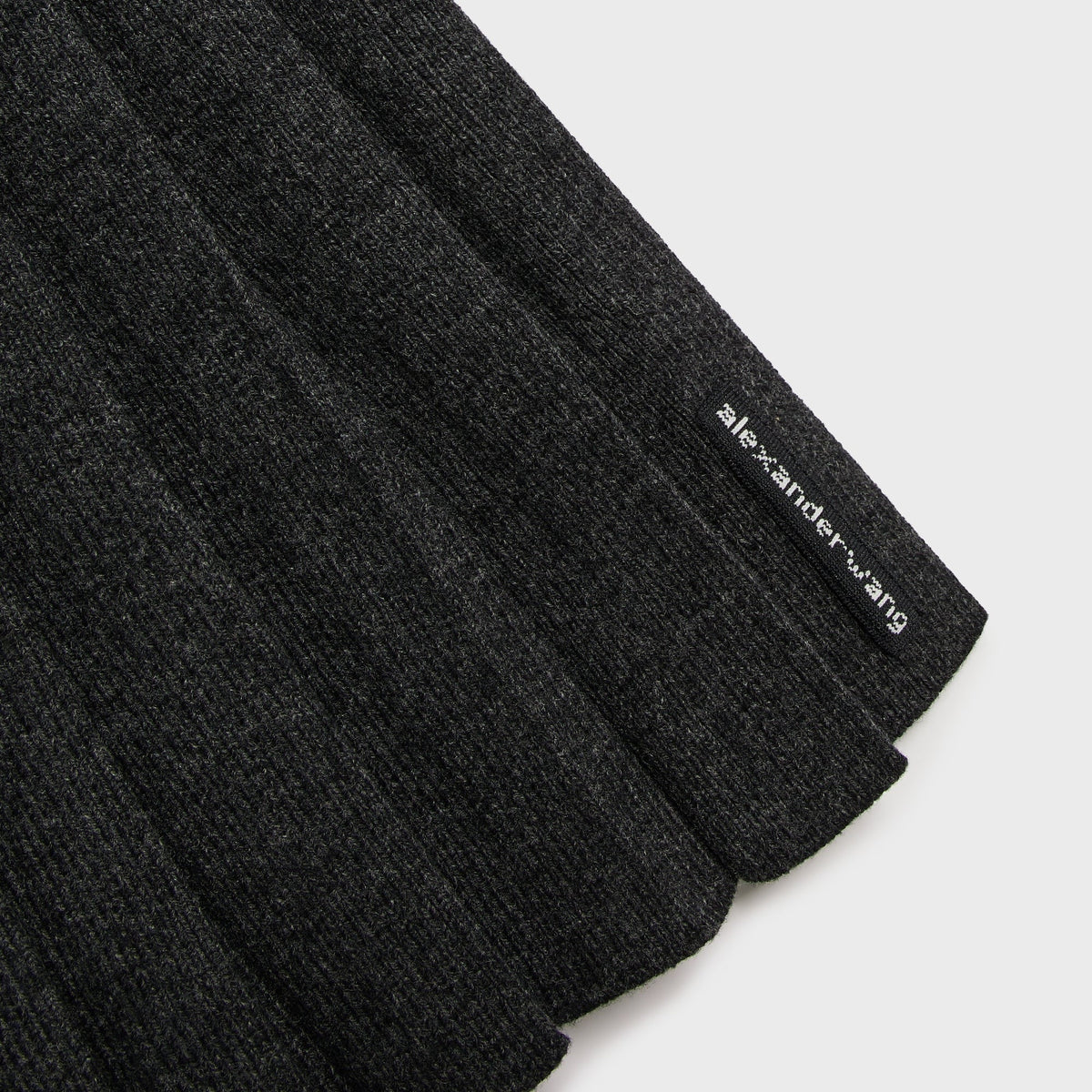 Alexander Wang Heatpressed Skirt Long Sleeve Polo Dress - Graphite