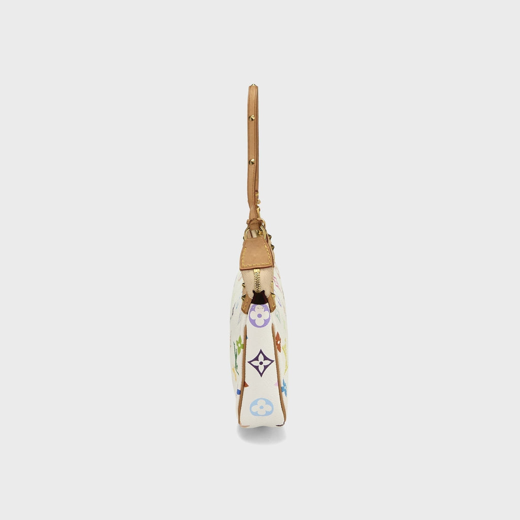 WGACA Louis Vuitton x Takashi Murakami Pochette Accessoires V2 Bag - White / Multi