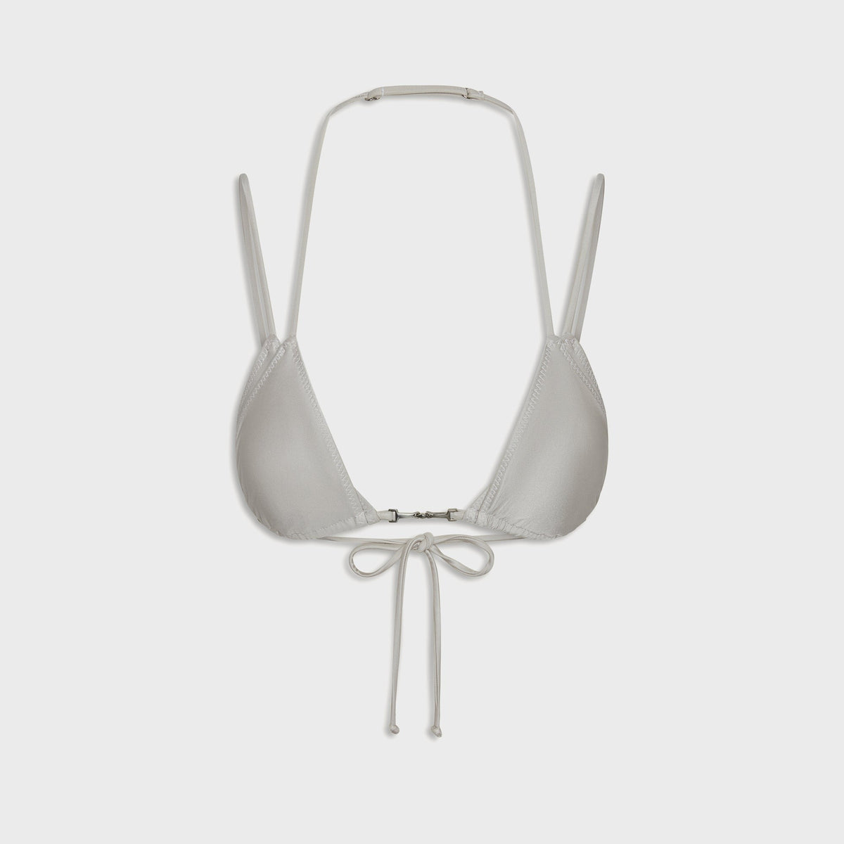 Frankies Bikinis x Jennie Mabel Satin Bikini Top - Moon