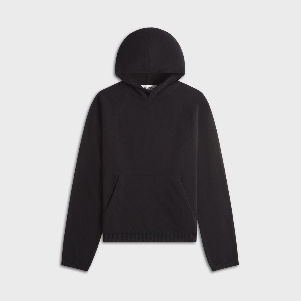 Our Legacy Knitted Hoodie - Black Cherub Wool